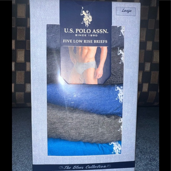 NWT Polo Ralph Lauren Briefs 4 pack Blue - Picture 4 of 4